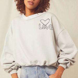 Free People Feel the Love Pullover Sweatshirt